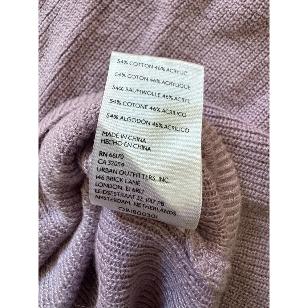 Free People‎ Beach Malibu Solid Surf Lilac Fizz Sweater Size Large